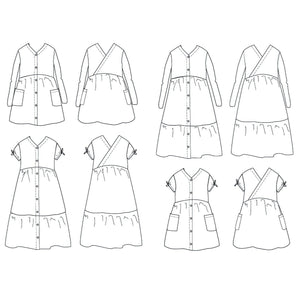 long or short dress sewing pattern