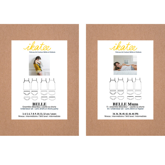 Duo BELLE Kids/Mum - Unterwäscheset - Papier-Schnittmuster