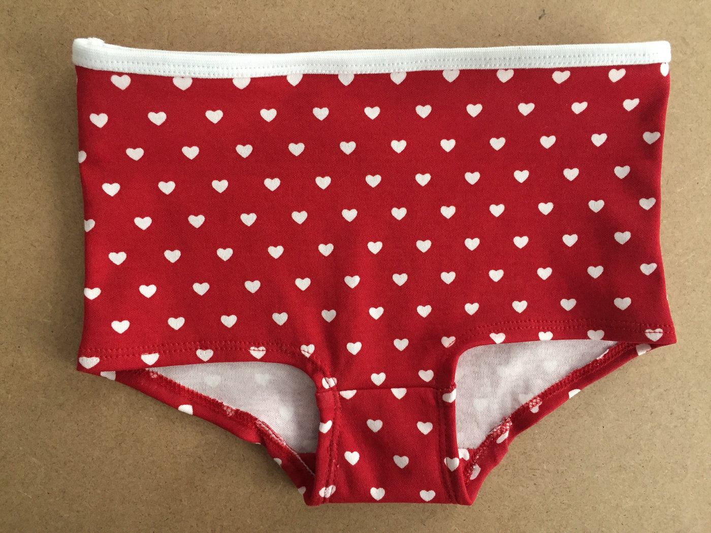 Teen Girls' Heart & Letter Print Underwear