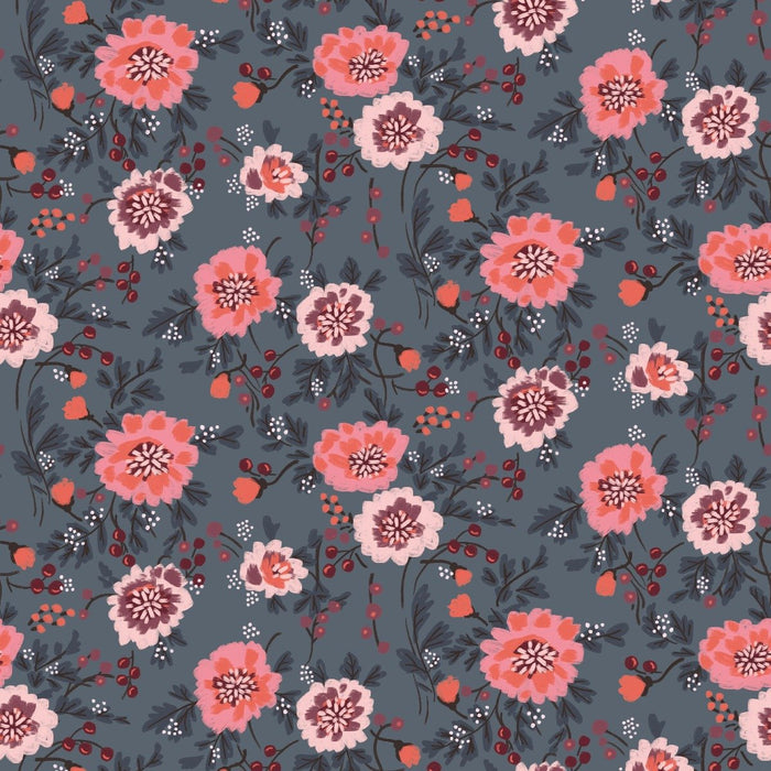 Viscose fabric creation ©ikatee - Blossom - Storm