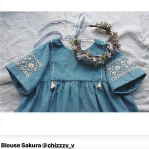 Duo Sakura Kids + Mum - blouse & dress - Paper Sewing Patterns