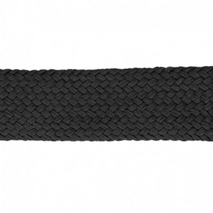 Flat cord cut to size - Black