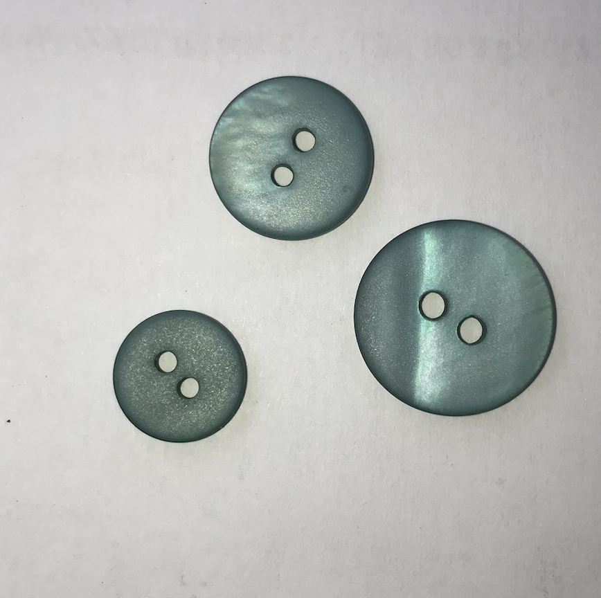 Matte shell buttons (sold by unit) - Dark navy - 10mm, 12mm et 15mm