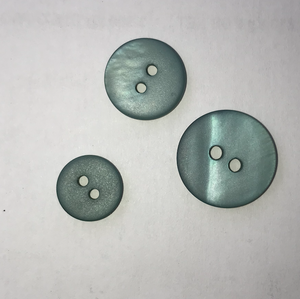 Matte shell buttons (sold by unit) - Eucalyptus - 10mm, 12mm et 15mm