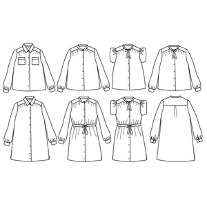 ALEX Blouse or Dress - Girl 3/12Y - Paper Sewing Pattern