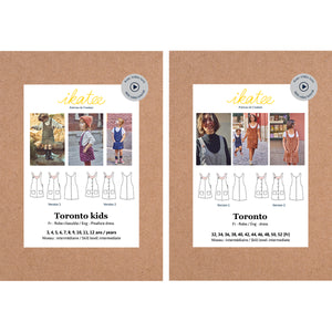 Duo TORONTO + TORONTO Trägerkleid für Kinder - Papier-Schnittmuster