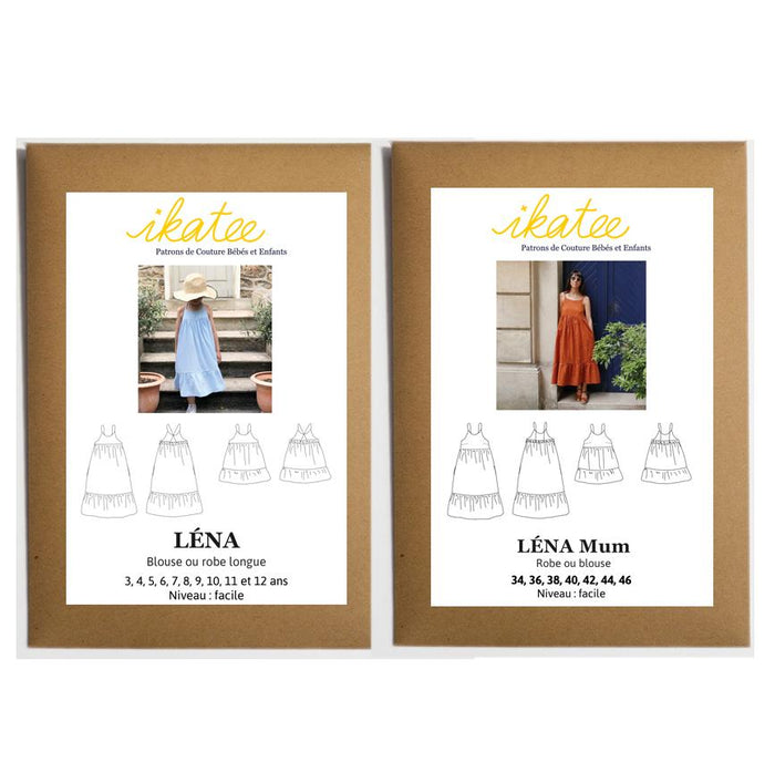 LENA Duo Blouse & Dress - Girl + Mum - Paper Sewing Pattern