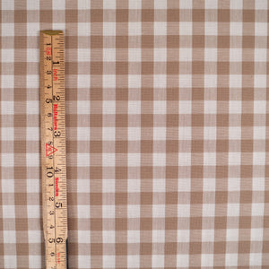 Gingham medium check - Sand