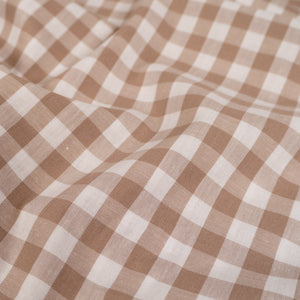 Gingham mittleres Karomuster - Sand