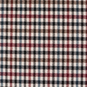 Flannel fabric - Border Tartan - Off-white