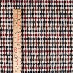 Flannel fabric - Border Tartan - Off-white