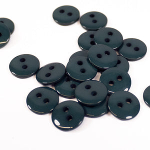2 holes shiny button - 10, 12 and 15 mm - Fir