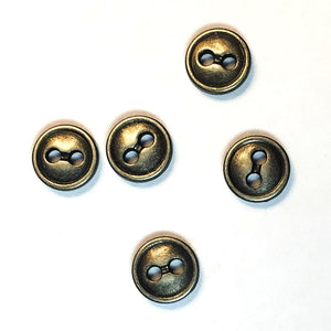 Metallknöpfe (einzeln) - Antik Bronze - 12 mm