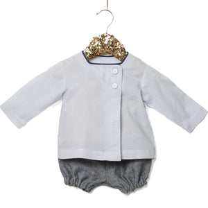 POLLUX blouse met vierkante halslijn - Pasgeboren - PDF Naaipatroon