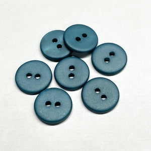 Matte shell buttons (sold by unit) - Peacock - 10mm, 12mm et 15mm