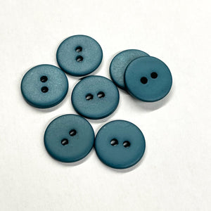 Matte shell buttons (sold by unit) - Peacock - 10mm, 12mm et 15mm