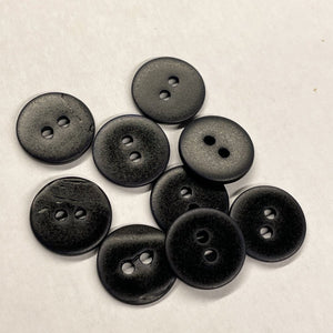 Matte shell buttons (sold by unit) - Dark navy - 10mm, 12mm et