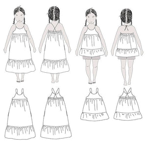 LENA Duo Blouse & Dress - Girl + Mum - Paper Sewing Pattern