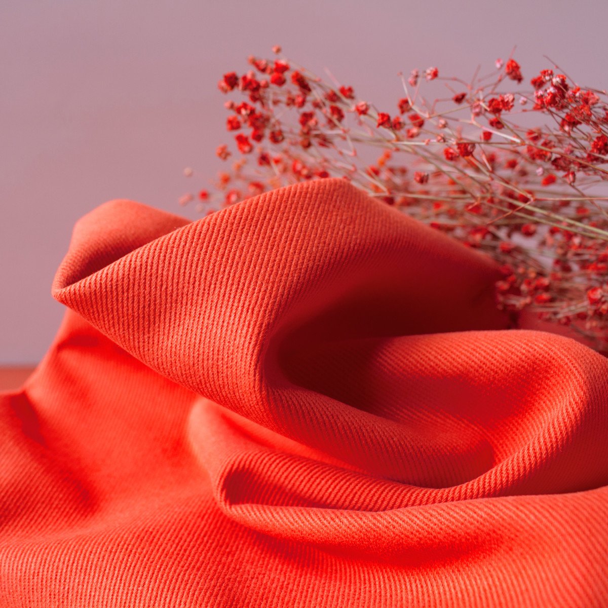 Gabardine Fabric ©Atelier Brunette - Tangerine – Ikatee sewing