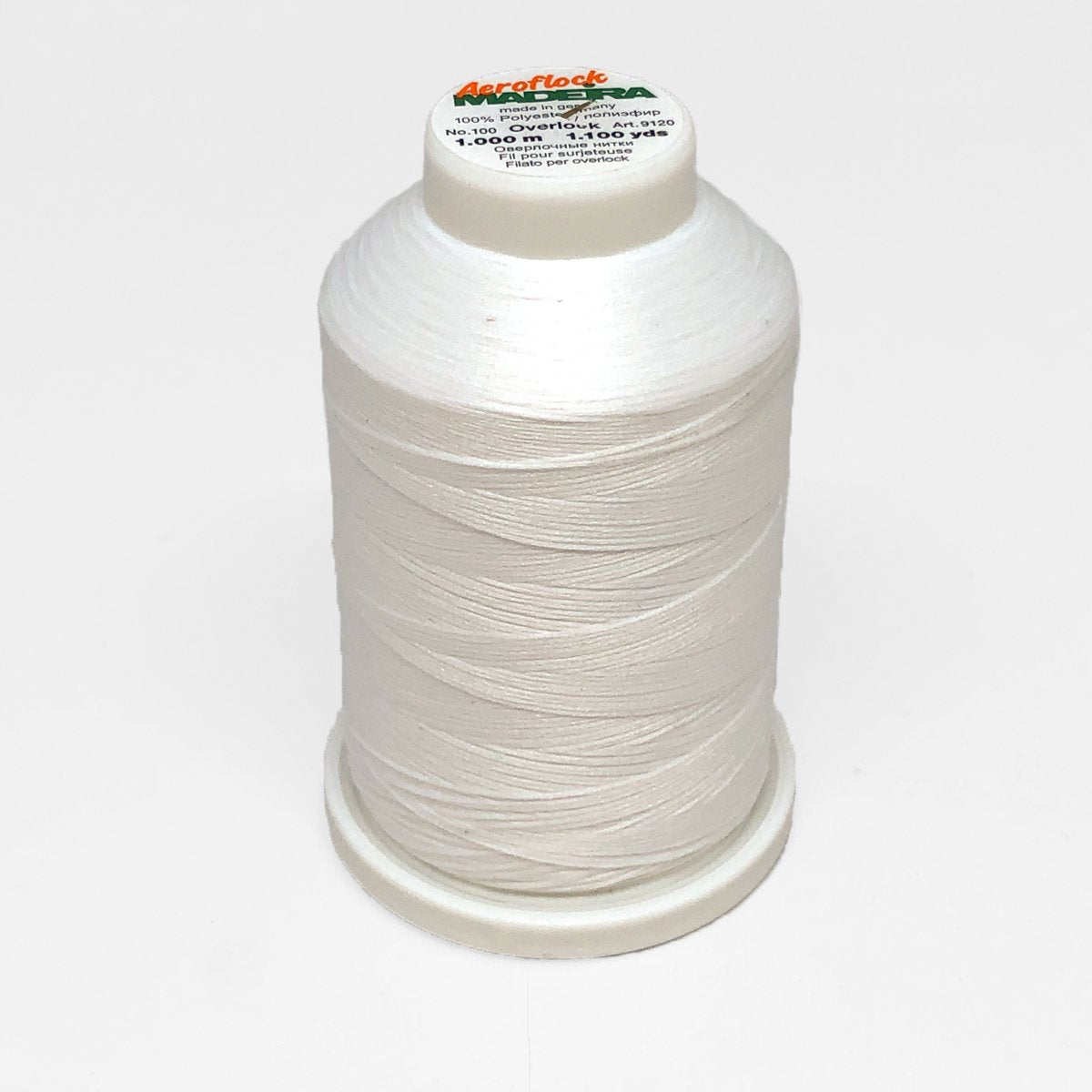Serger thread Aeroflock Madeira 1000m - 8020 - Off White – Ikatee sewing  patterns