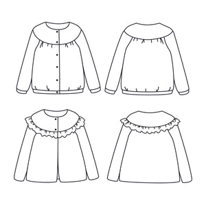 IRMA Duo Cardigan - Girl + Mum - PDF Sewing Pattern