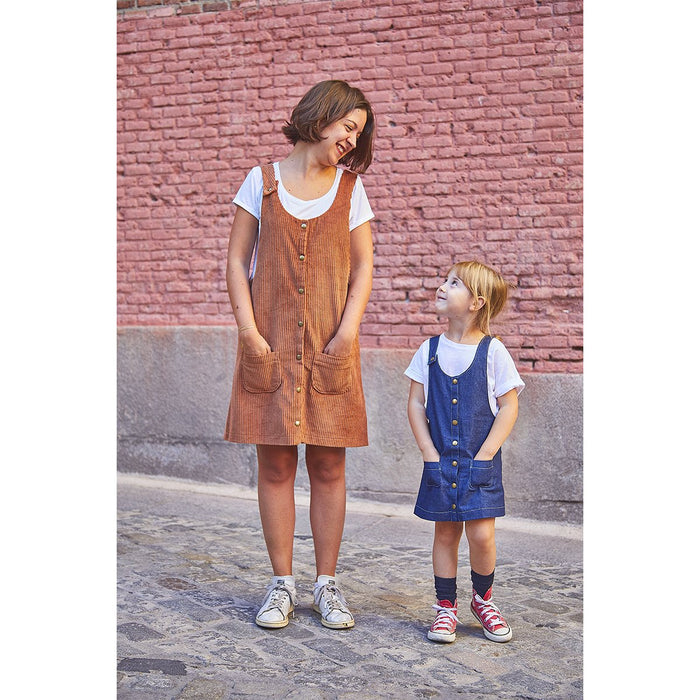 Duo TORONTO + TORONTO Kids pinafore dress - PDF Sewing Pattern