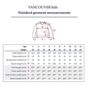 Duo VANCOUVER + VANCOUVER Kids Sweatshirt - Paper Sewing Pattern