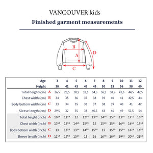 Duo VANCOUVER + VANCOUVER Kinder-Sweatshirt - PDF-Schnittmuster