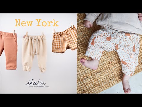 NEW YORK Trousers or shorts - Baby 1M/4Y - PDF Sewing Pattern