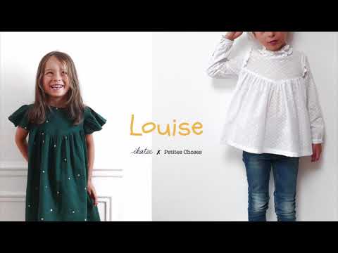LOUISE Blouse & Dress - Girl 3-12Y - Paper Sewing Pattern