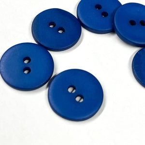 Matte shell Buttons (à l'unité) - Cobalt - 10mm, 12mm and 15mm